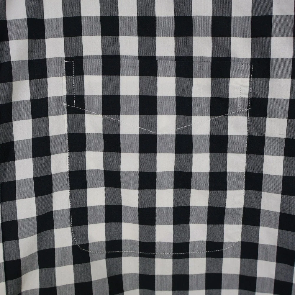 Vintage‎ Polo Golf Ralph Lauren Gingham Check Button Down XXL Preppy Black White